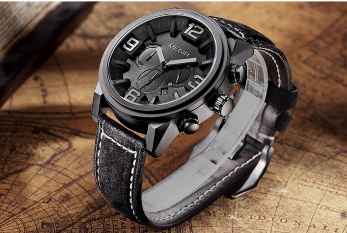 Men's Watch Three-eye Luminous Waterproof
