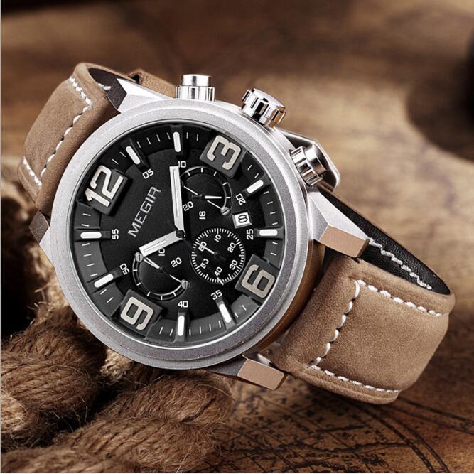 Men's Watch Three-eye Luminous Waterproof