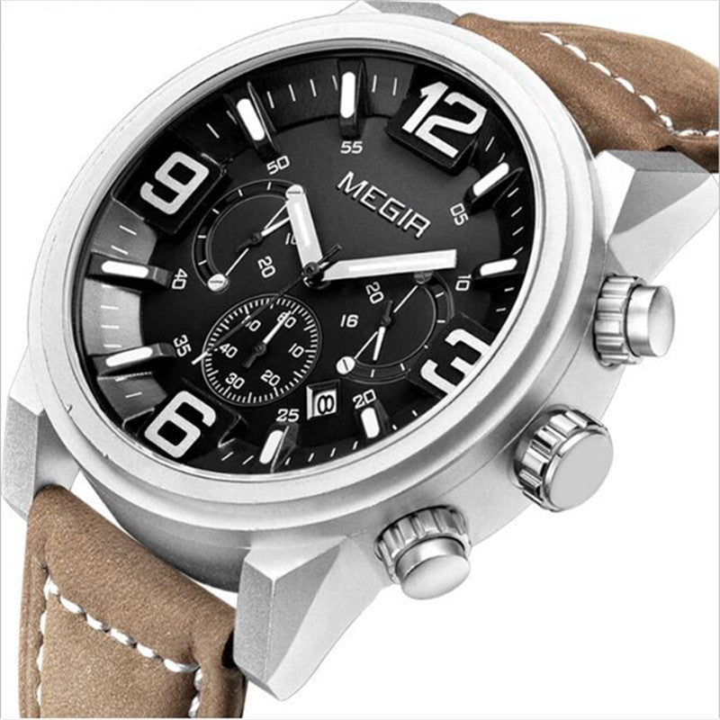 Men's Watch Three-eye Luminous Waterproof